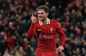 leisu-麦卡利斯特在英超为利物浦攻入3粒禁区外进球，追平布莱顿时期